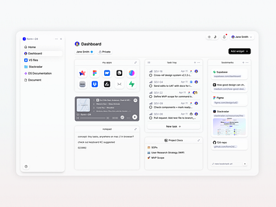 DIY Dashboard clean ui dashboard product design saas ui ui design widget