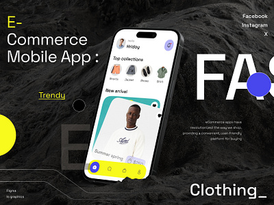 e-Commerce App Design app app design bd clothing design ecommerce ecommerce mobile app fancy minimal website mockup modern popular trend trendy ui ui design ux