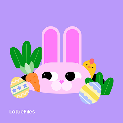 Easter 2d 3d animation art direction branding design flat graphic design illustration logo lottie lottie animation motion graphics ui ux vector