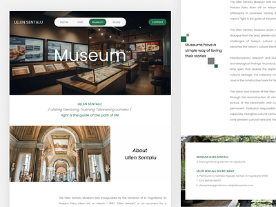 Ullen Sentalu - Museum Page art branding design desktop illustration landing page landing page design page redesign ui ui design uidesign uiinpirations uiinspiration uitrends uiux uiuxdesign uiuxtrend uiuxtrends website