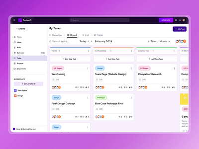 Task management Application after effects animation project management task task management ui ux