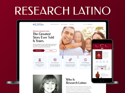 Research Latino design figma landing page ui uiux webdesign wordpress