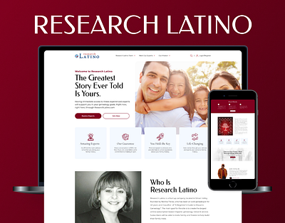 Research Latino design figma landing page ui uiux webdesign wordpress