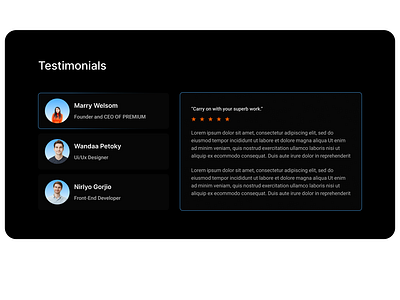 Testimonial Web Section graphic design popular testimonial testimonials testimonials section tranding ui uiux website