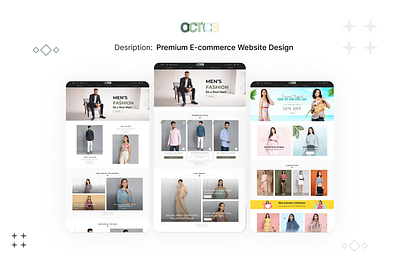 E-commerce Website Design for garments app ui design clothes brand clothes website design ecommerce ecommerce website figma ui ui design web design