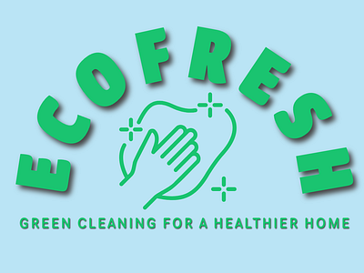 Eco Fresh Cleaning Services Logo & Ads 3d ad banner branding design graphic design logo typography ui