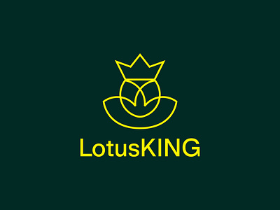 Luxury lotus king logo design clean feminine logo king logo logo logo design lotus logo luxury minimal monogram queen unique waterlily