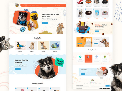 Pet Store Website Design app ui design design dog website figma graphic design pet buy website pet shop website pet website ui ui design web design