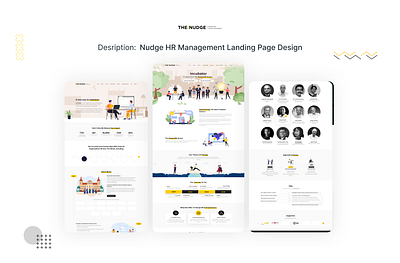 HR Management Landing Page Design app ui design branding corporate design figma graphic design hr management hrm illustration landing page design ui ui design web design