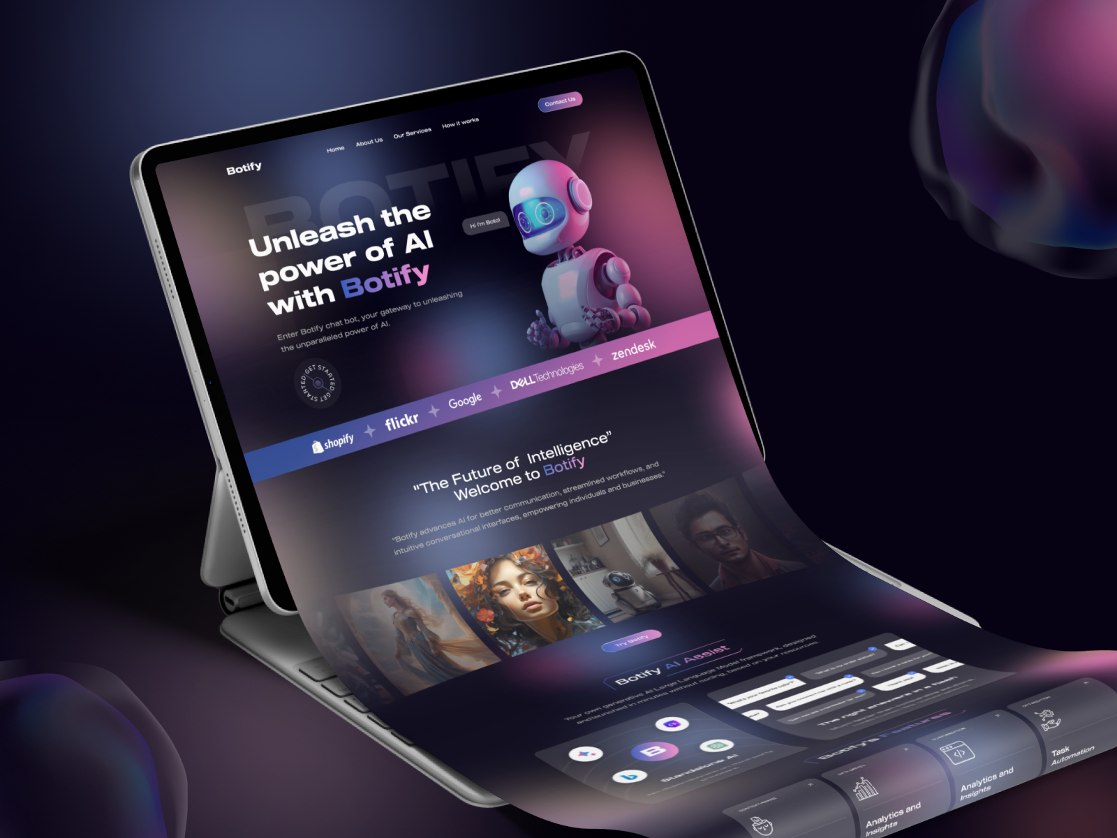 Botify - AI Chatbot Platform by MQoS UI/UX for MultiQoS on Dribbble