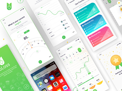 Weight Loss Tracker App Ui Design app ui design branding design figma fitness app fitness app ui design graphic design gym app illustration ui ui design web design weight loss app ui design weignt app