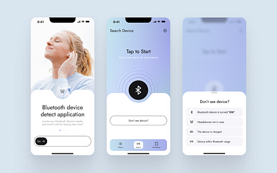Bluetooth app app bluetooth design mobile ui ux