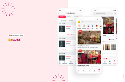 YuDoo - Ecommerce Store Ui Design ajio amazon app design app ui design branding clothes app clothes app ui clothes app ui design design ecommerce app ecommerce app ui design figma flipkart graphic design illustration myntra shopping app ui ui design web design