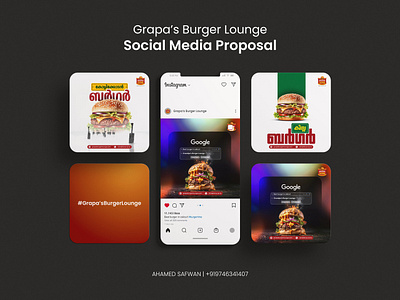 Grapa Burger Social Media Designs graphic design instagram post poster social media design typography