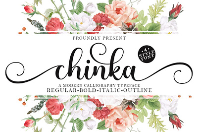 Chinka Script Fonts editable template