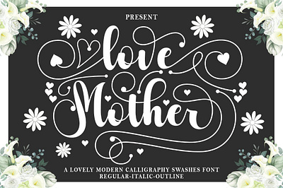 Love Mother Fonts editable template
