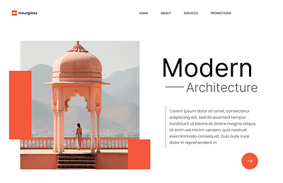 Architecture website design. architecture figma hero section house ui uiux website