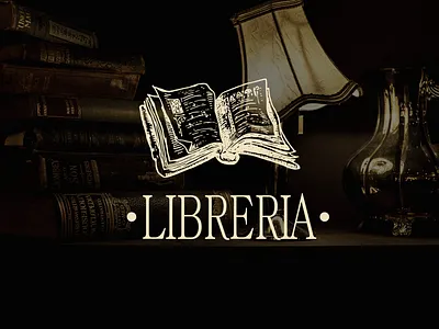Libreria branding design graphic design logo print design typography