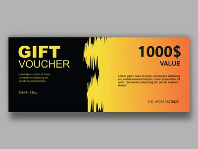 Simple Voucher Design branding graphic design motion graphics ui