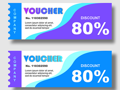 Simple Voucher Design branding graphic design motion graphics ui