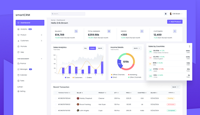 CRM clean cleandesign design figma ui ux