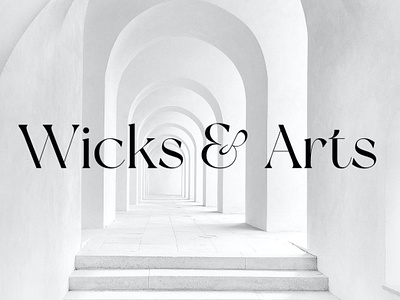 Wicks and Arts branding graphic design logo typography