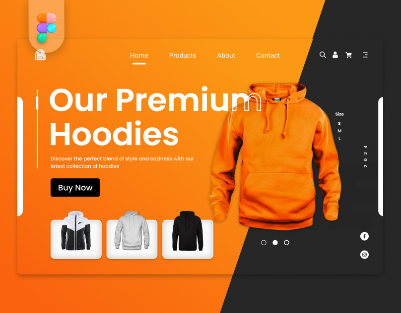 Hoodie website design hotsell