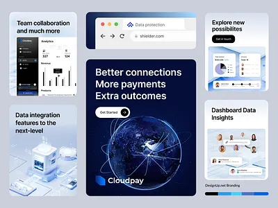 Software payments startup brand identity analytics application brand brand guidelines brand identity branding dark dashboard data finance financial fintech landing page online payment app payments software startup web app webflow