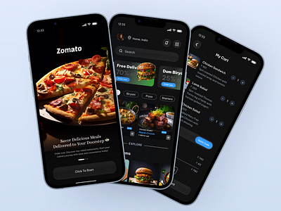 Zomato App Redesign branding logo ui