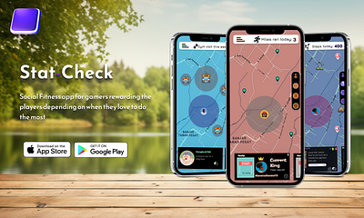 Stat-Check: App prototype app branding design figma ui ux
