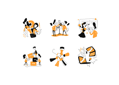 Toonville Illustration - Friendship artwork branding design free free illustrations illustration illustrations logo pixels.market ui