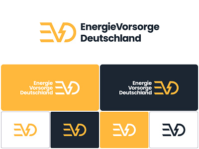 EVD + Bolt logo mark bioenergy brand branding eco electricity energy energy source evd logo evd monogram modern logo monogram power renewable energy simple logo solar company solar panel sun sun power timeless logo windmill