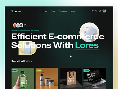 Lores e-commerce web design balck ui design design e commerce landing page e commerce user interface e commerce web design ecommerce graphic design landing page landing page design online shop ui shop ui design trendy ui design ui ui design ui designer ui ux design user experience user interface design ux web design