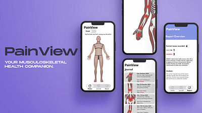 PainView: Musculoskeletal App prototype app branding health care logo product design ui ux