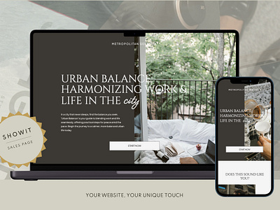 High-Converting Urban Showit Sales Page Template for Coaches aesthetic design coaching template digital marketing figma high converting landing page sales page sales page template service providers showit ui ui design urban design ux ux design web coach web design web template website coach website design