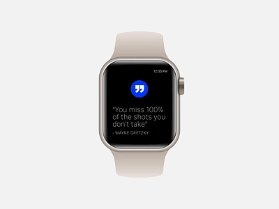 Quotable Smartwatch App app apple watch clean concept fun concept happy interface interface design minimal photoshop quote smart watch smartwatch typography user experience watch