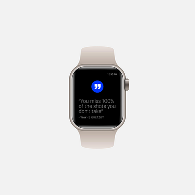 Quotable Smartwatch App app apple watch clean concept fun concept happy interface interface design minimal photoshop quote smart watch smartwatch typography user experience watch