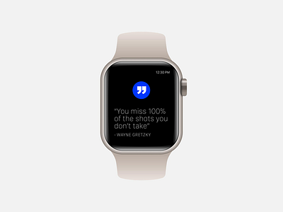 Quotable Smartwatch App app apple watch clean concept fun concept happy interface interface design minimal photoshop quote smart watch smartwatch typography user experience watch