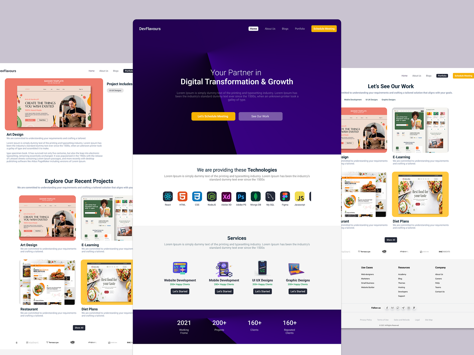 Company Portfolio by Muhammad Usman on Dribbble