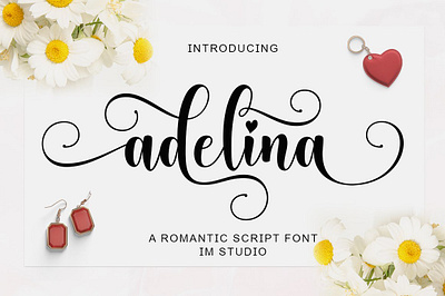 Adelina Script Fonts editable template