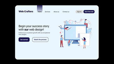 The Web Crafters animation app branding design graphic design illustration logo mobile design motion graphics product design typography ui uix ux vector web design website
