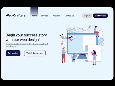 The Web Crafters animation app branding design graphic design illustration logo mobile design motion graphics product design typography ui uix ux vector web design website