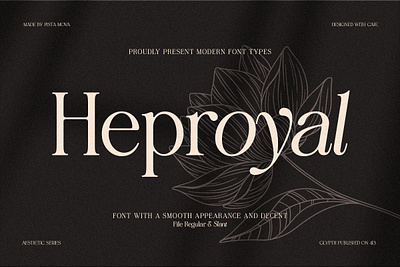 Heproyal | Luxury Serif branding font serif serif font