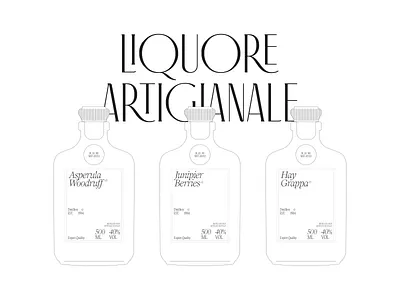 Liquore Artigianale - Label Design design label typography