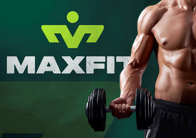 Maxfit (Logo design and visuals ) adobe illustrator adobe photoshop brand identity brand style guide branding design fitness logo graphic design gym gym logo logo logo design