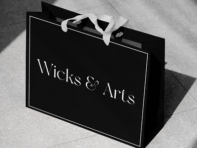 Wicks and Arts Bag Design design graphic design packaging design print design