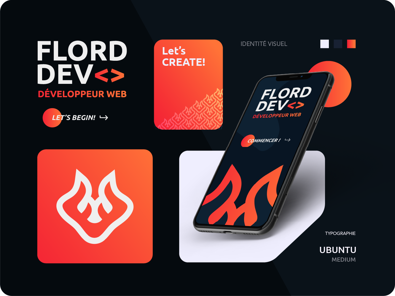 FlordDev branding graphic design logo