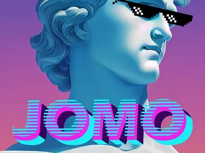 JOMO graphic design poster design print design typography