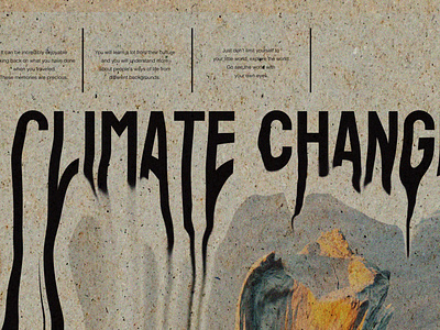 Climate Change graphic design poster design print design