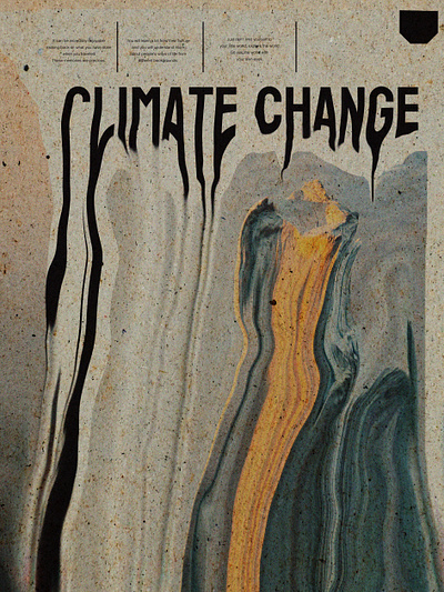 Climate Change graphic design poster design print design